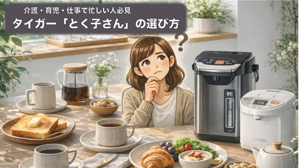 もうお湯を沸かすのも限界…「とく子さん」で楽になる｜型番の選び方とおすすめ